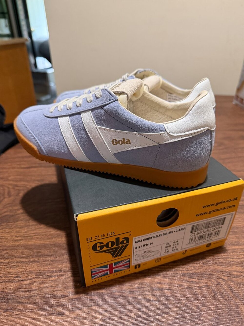 Gola Classics Women's Elan Sneakers Blue - Size: 6.5 - Picture 2 of 8